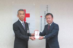 江別管工事業協同組合から日本赤十字社への義援金