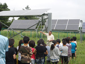 いずみ野小学校での太陽光発電出前授業の写真その2