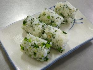 大根の葉の菜飯