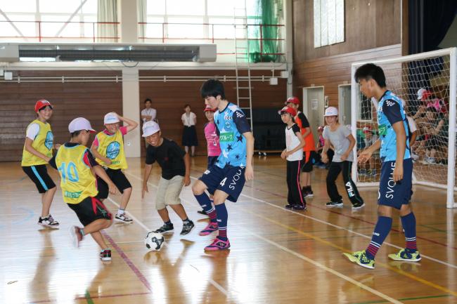 エスポラーダ北海道選手の体育指導