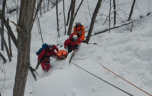 救助訓練の写真