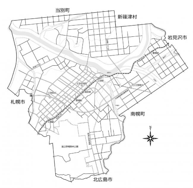 江別市域図その１
