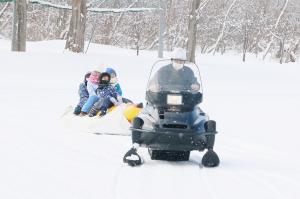 えべつ・冬のスポーツまつりのバナナボートの写真