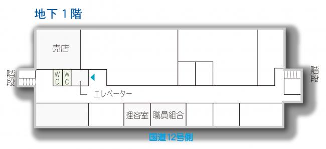 庁舎案内図地下1階