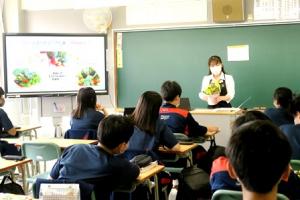 江別第三中学校の授業の様子