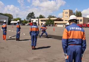 小型ポンプ操法訓練