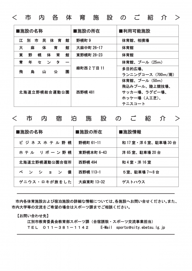 合宿支援概要②