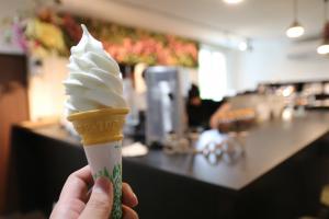 カフェで販売されているソフトクリーム