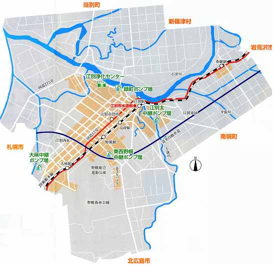 下水道施設位置図