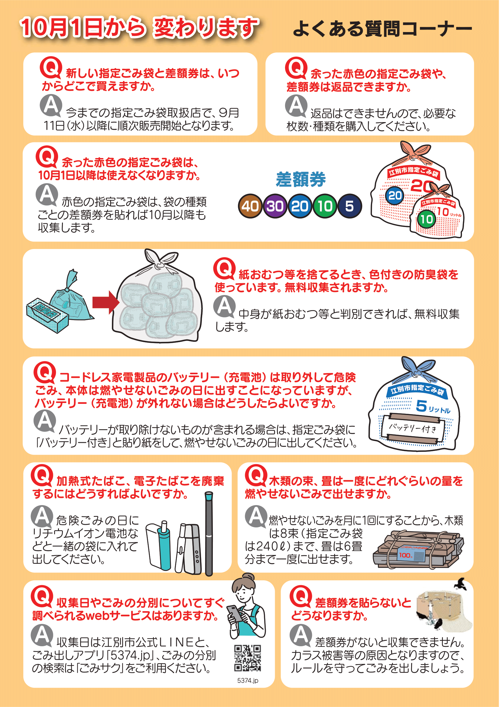 ごみの出し方が変わります