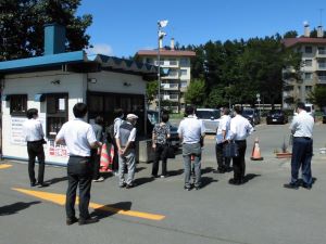 大麻中町駐車場の現地視察の写真