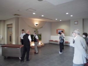 葬斎場の現地視察の写真