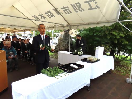 慰霊祭の様子①