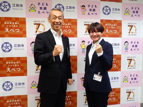 表敬の様子①