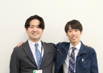 左が高田主事、右が土井主事の写真