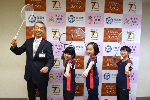 表敬訪問の様子