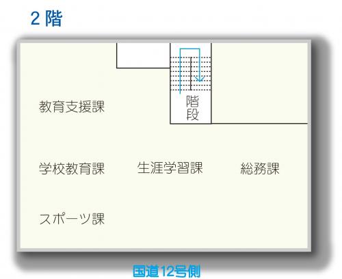 教育庁舎　案内図