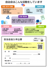 自治会加入促進チラシ(裏)