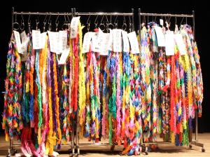 市民の皆さまから寄せられた折り鶴