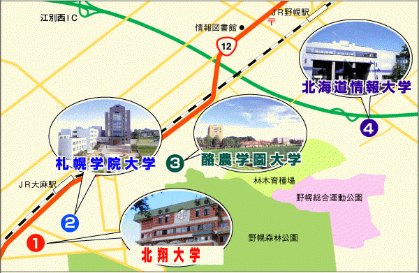 4大学MAP