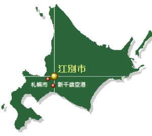 江別市の位置図