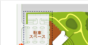 駐車スペースの図