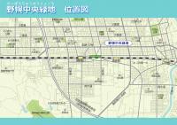 野幌中央緑地位置図