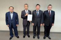 江別塗装工業協同組合から緊急要望書が提出